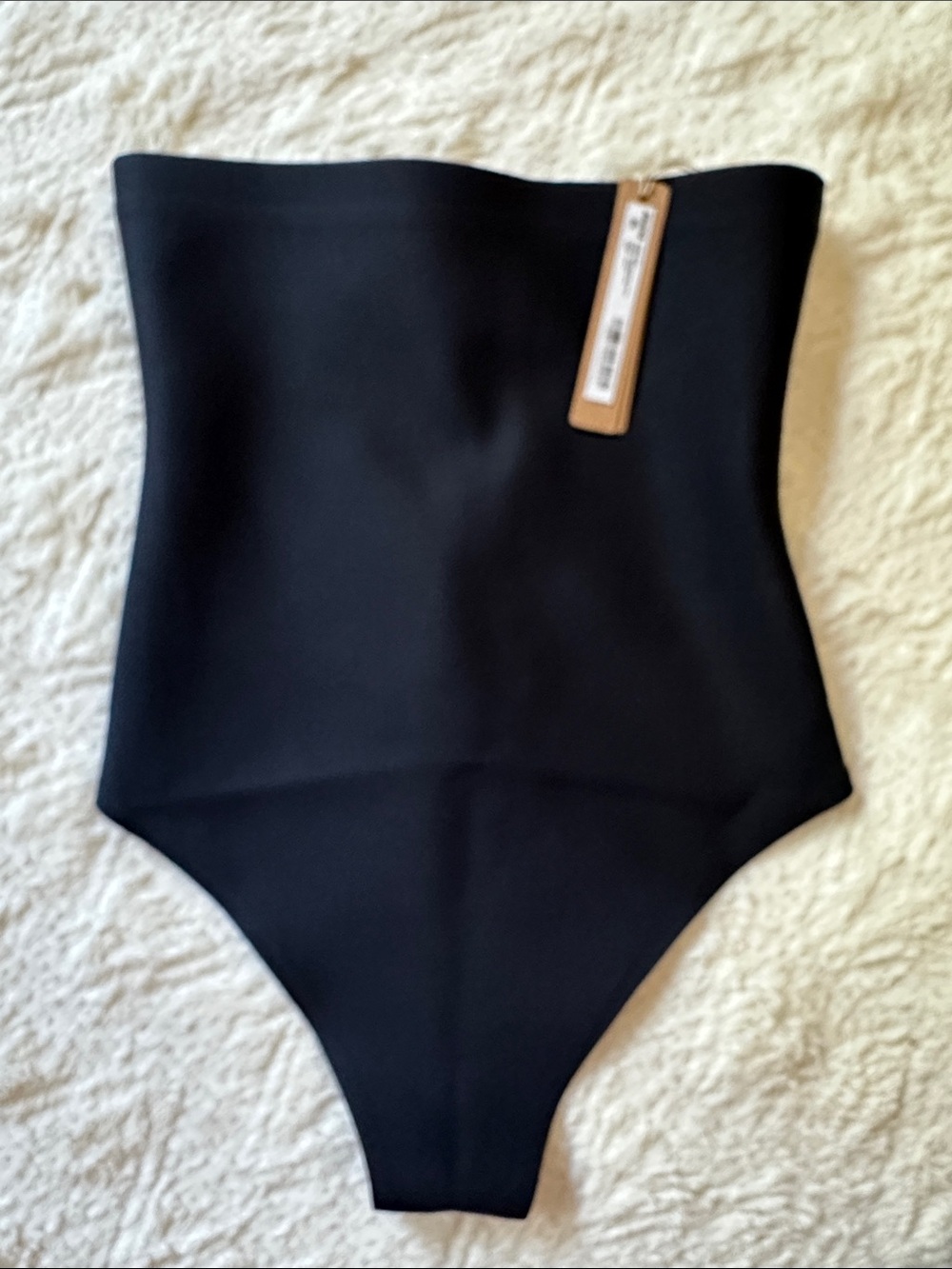 SKIMS Onyx Zoned High-Waisted Thong